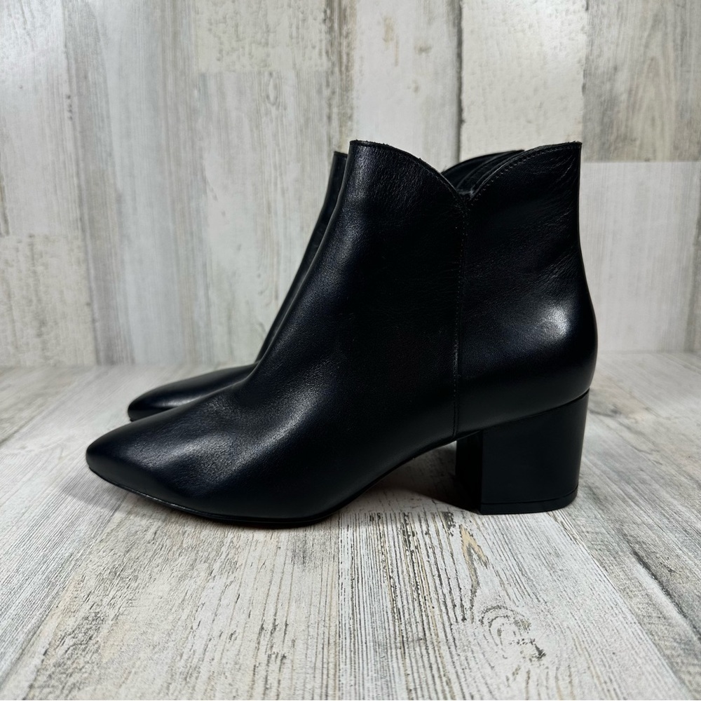 New Cole Haan Elyse Black Leather Bootie #1135‎